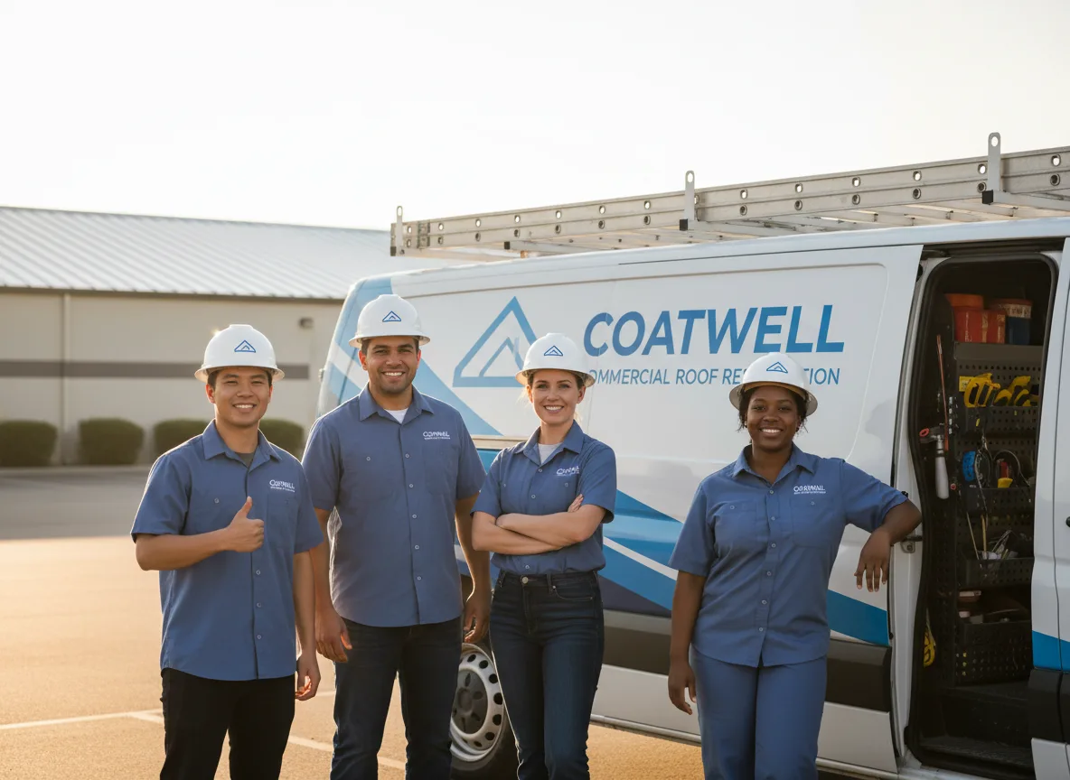 Commercial roof coating company in Cisco, IL