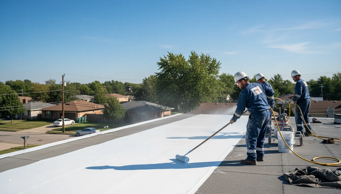 Commercial roof coating in Cisco, IL near me